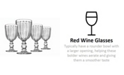 Godinger Carson Modern Vintage Red Wine Glasses, Set of Four